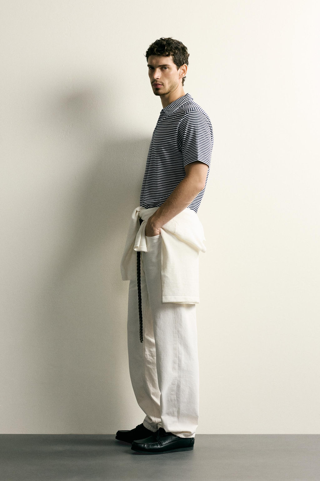 POLO FLUIDO REGULAR FIT RAYAS / rayas - Zara фото 4