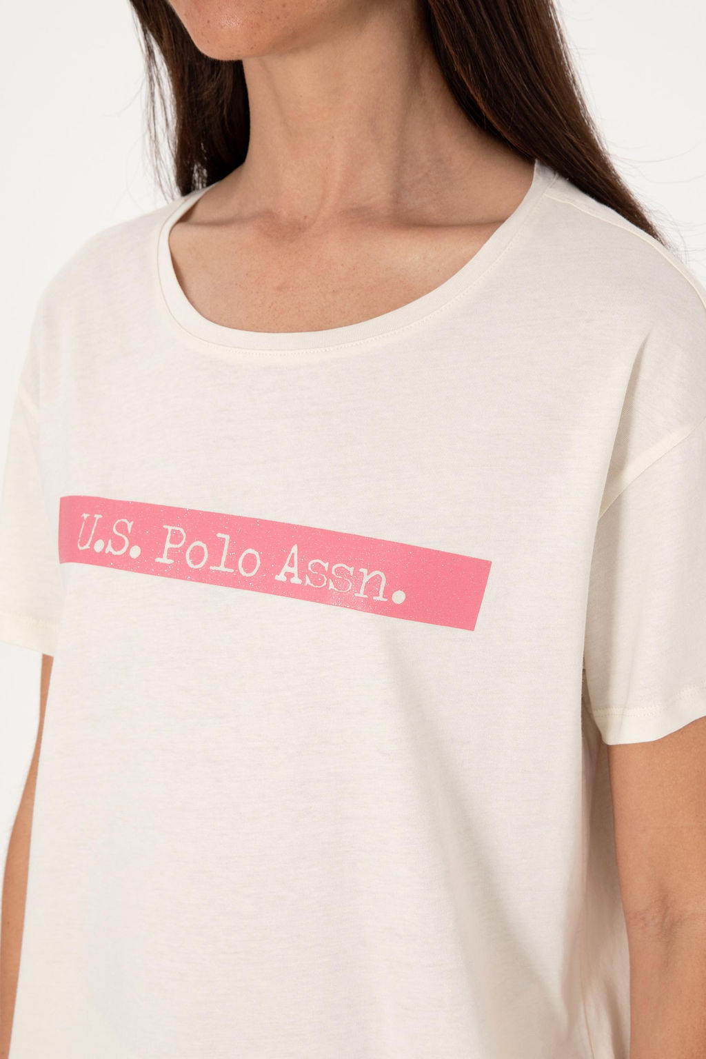 Kad_n Krem Ti__rt Sepette S_rpriz _ndirim - U.s. polo assn фото 7