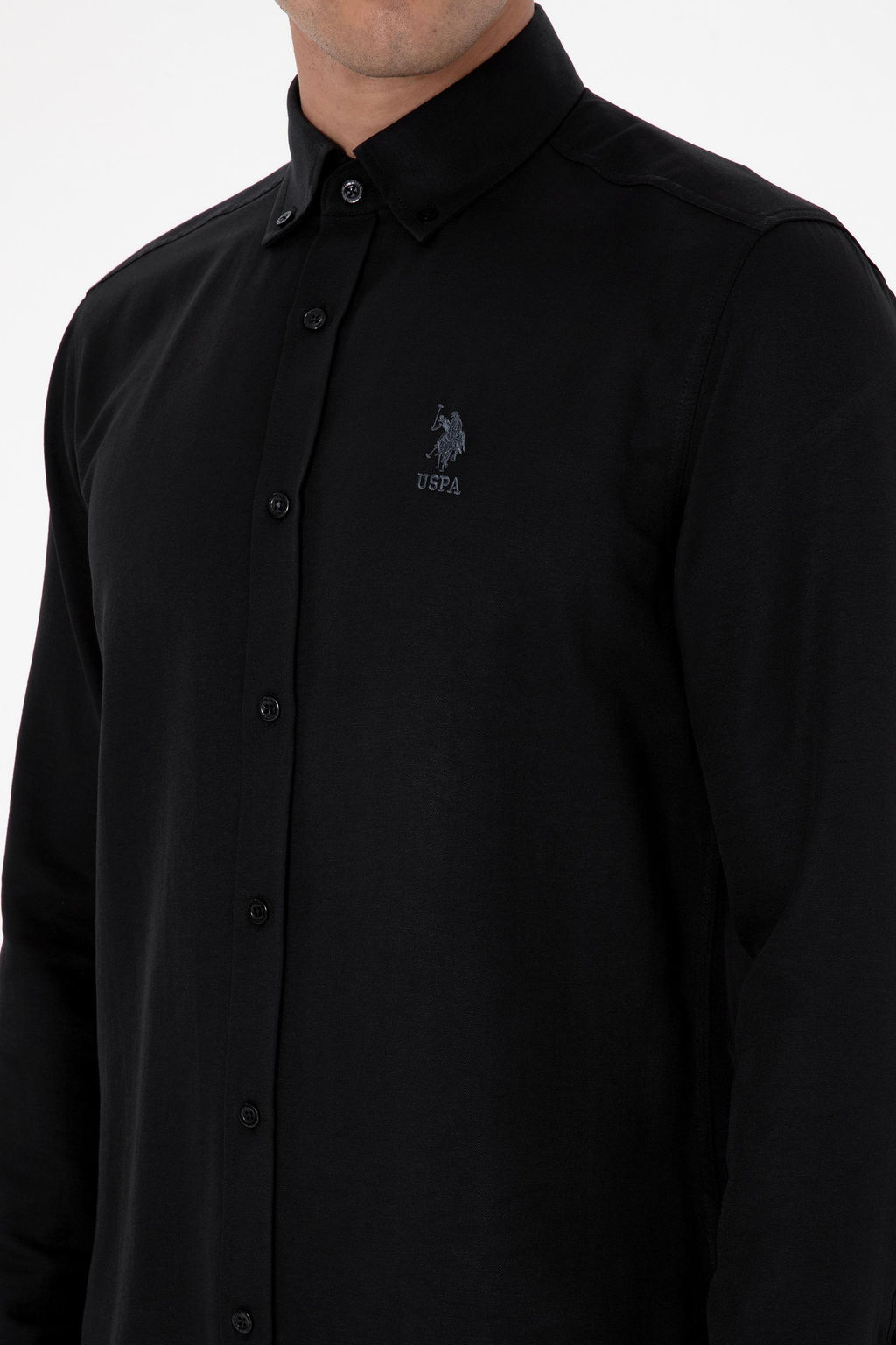 Erkek Siyah Uzun Kollu Basic G_mlek Sepette S_rpriz _ndirim - U.s. polo assn фото 14
