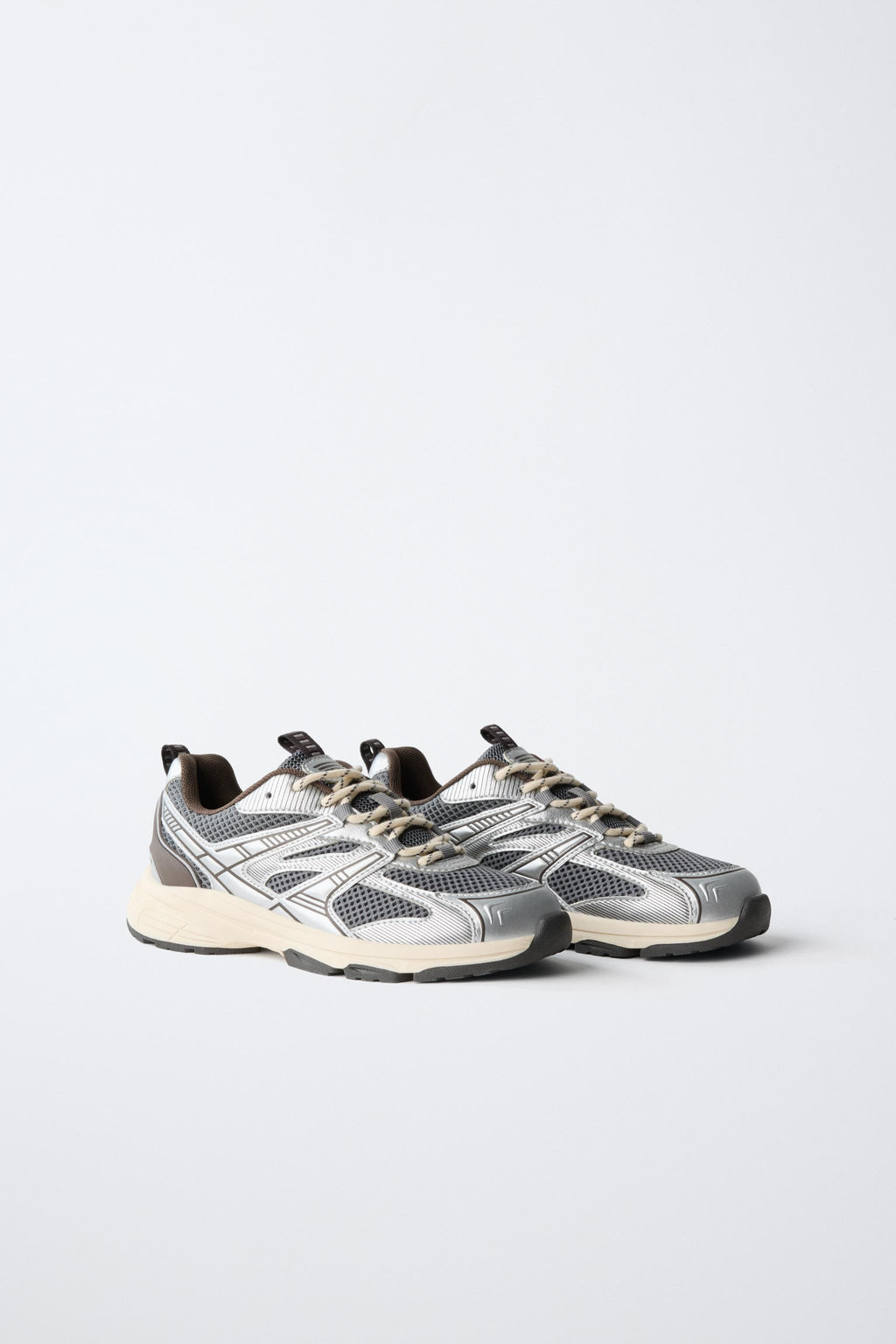 ZAPATILLA DEPORTIVA METALIZADA / Plata - Zara фото 2