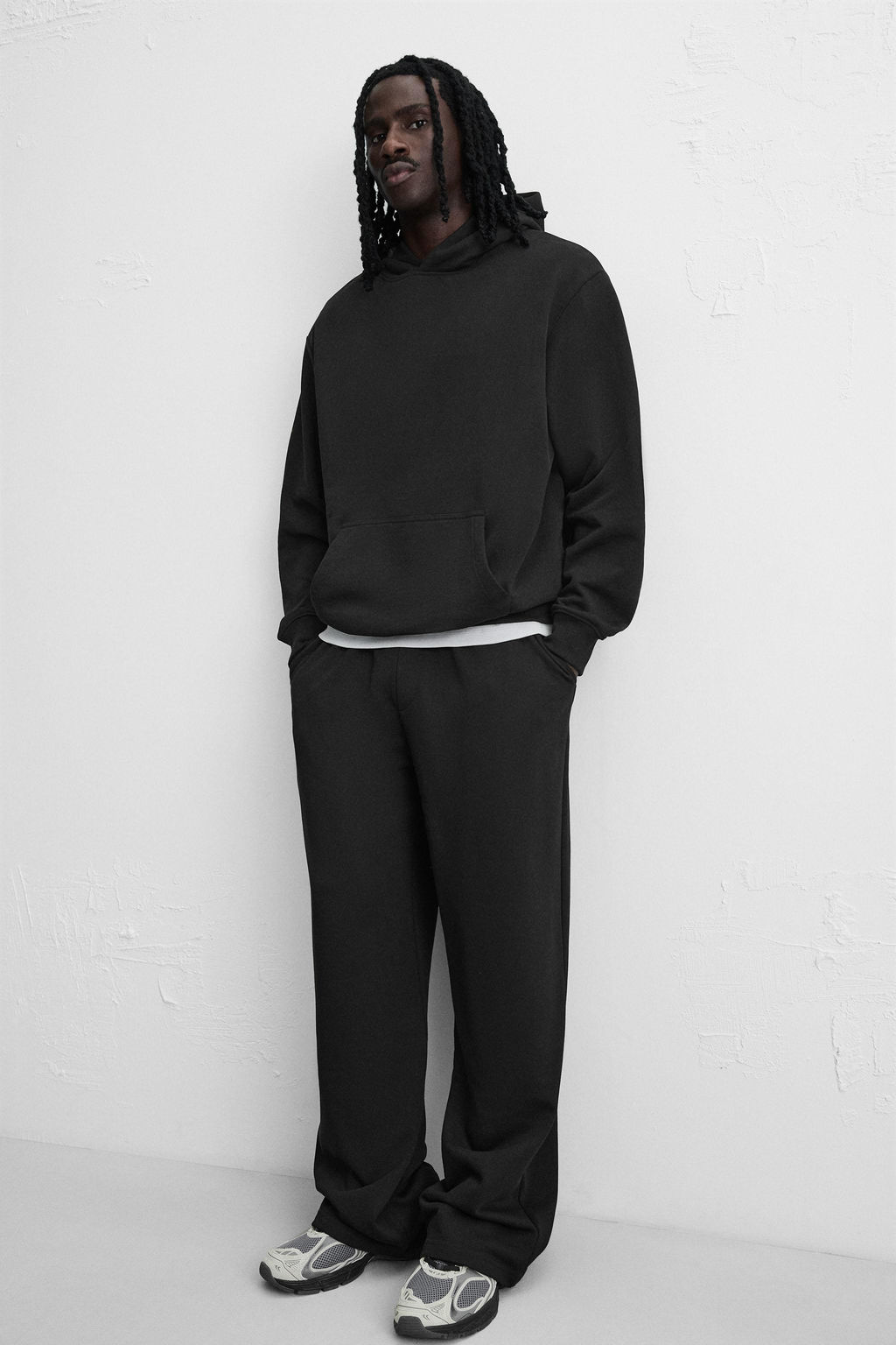 WIDE-LEG JOGGER TROUSERS - Zara фото 5