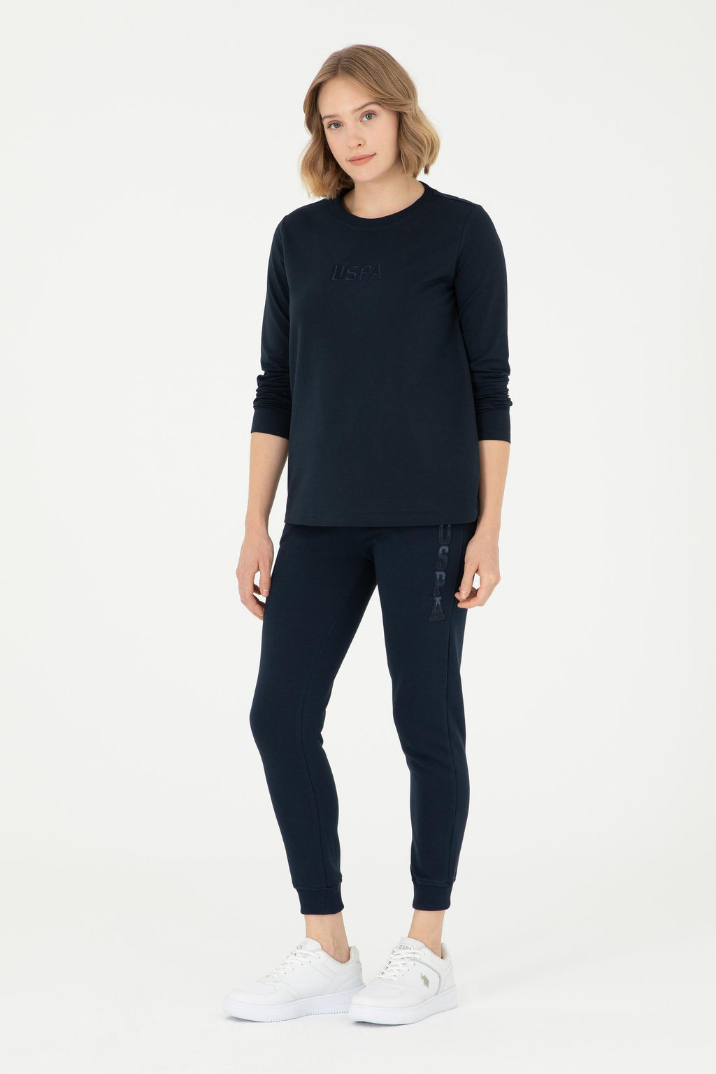 Женский темно-синий свитшот - U.s. polo assn фото 4