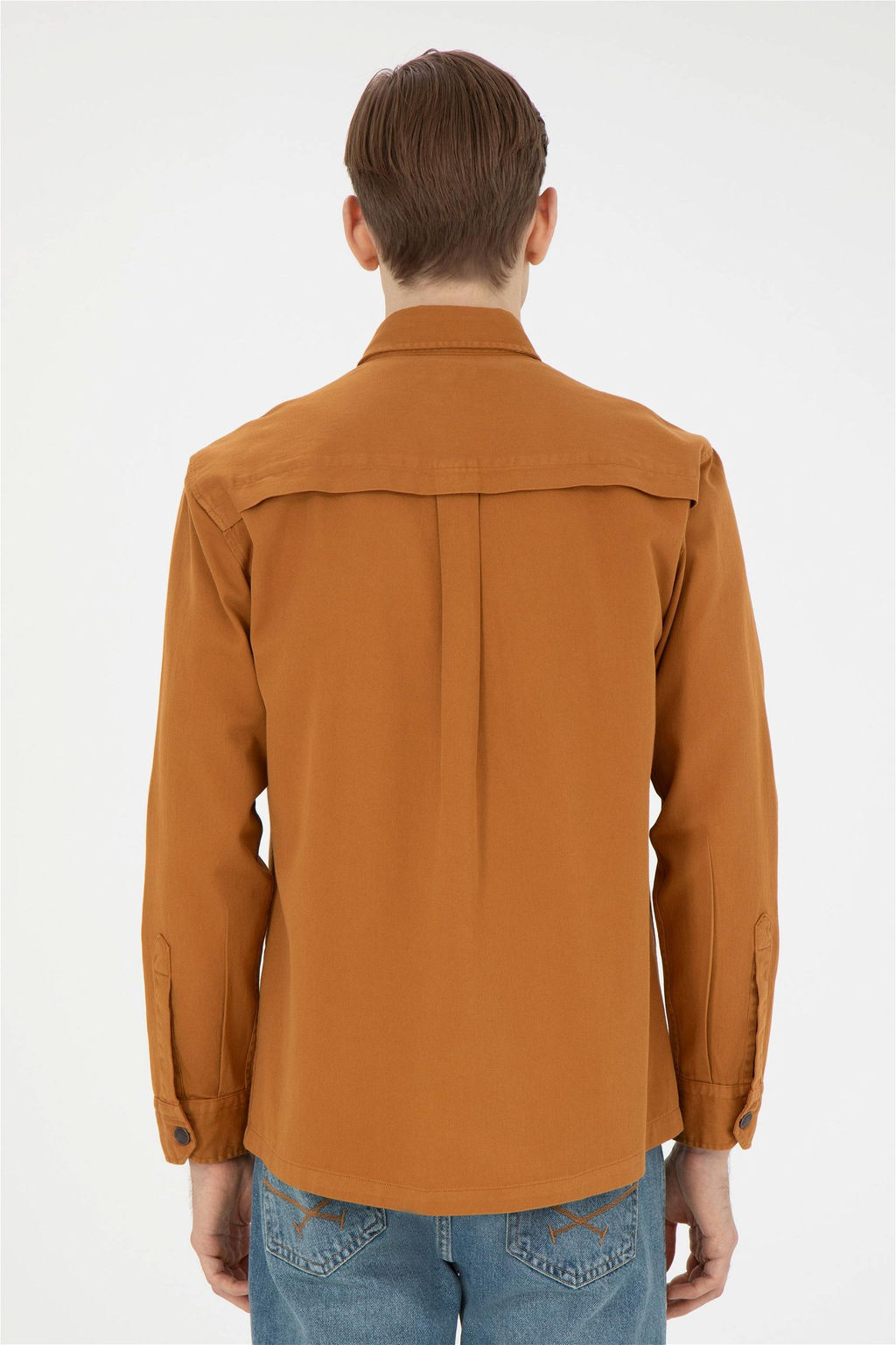 Мужская рубашка с длинным рукавом кокосового цвета - U.s. polo assn фото 5