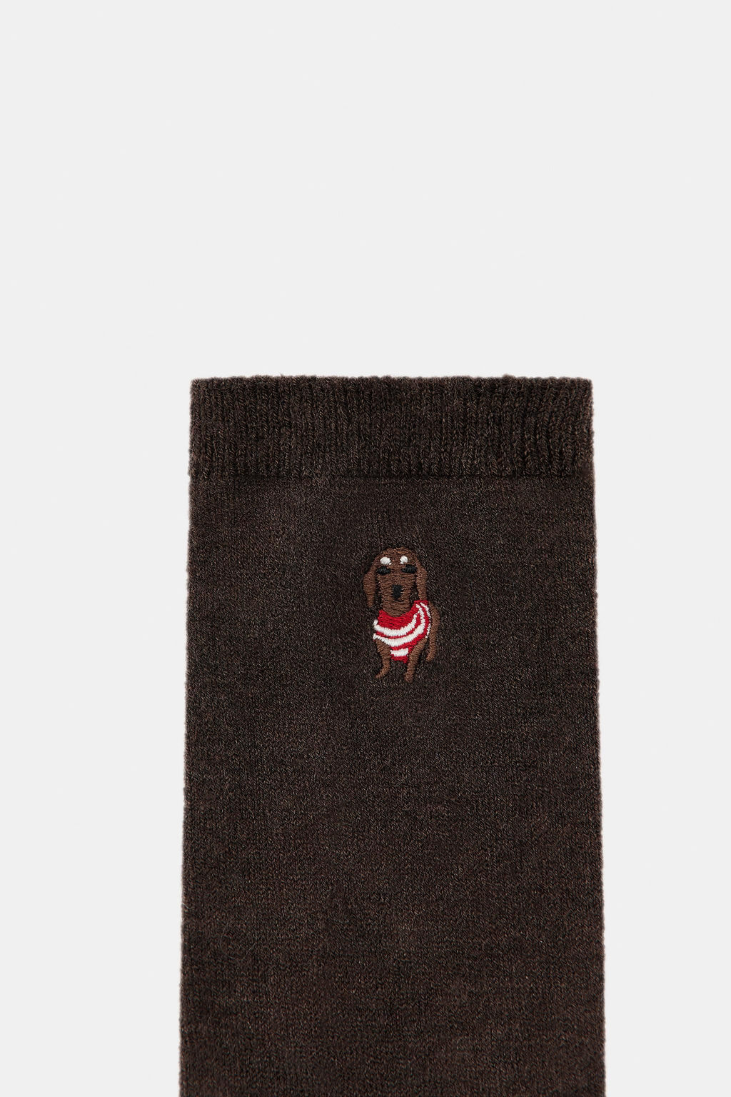 PLAIN SOCKS WITH DACHSHUND EMBROIDERY - Zara фото 8