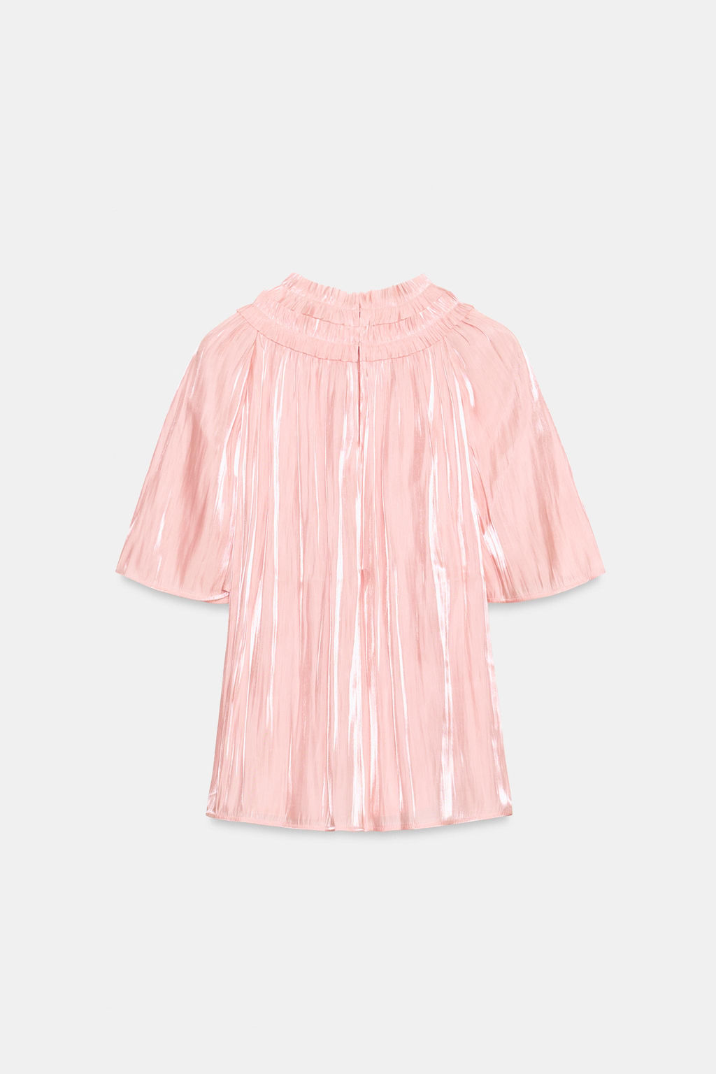 BLUSA EFECTO BRILLO / Rosa pastel - Zara фото 5
