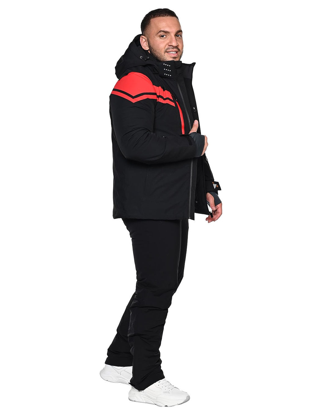 Куртка A8985 Красно-черный