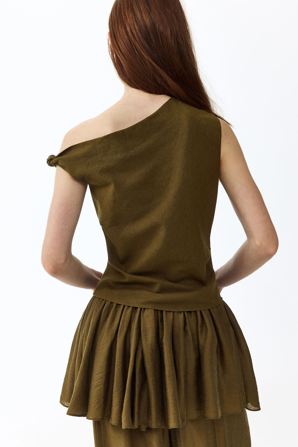 Top de un hombro con detalle anudado - H&m фото 8