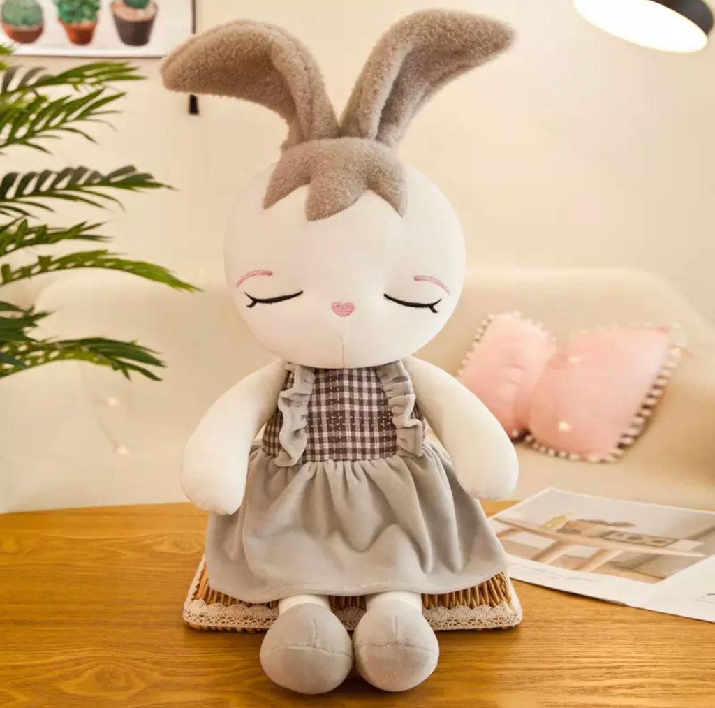 Мягкая игрушка Зайка с меховыми ушами 48 см - Storyland фото 5
