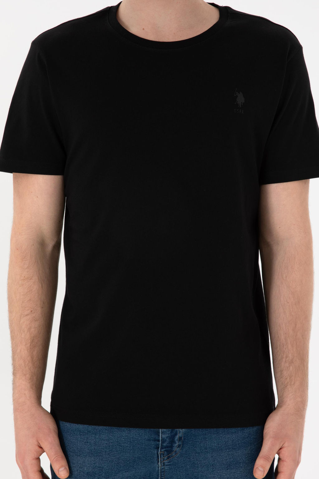 Erkek Regular Fit Bisiklet Yaka Siyah Basic Ti__rt Sepette S_rpriz _ndirim - U.s. polo assn фото 7