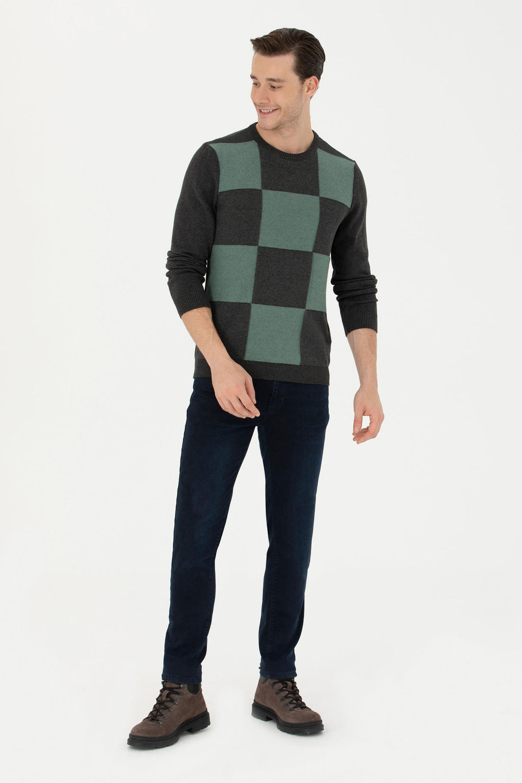 Мужской свитер антрацитового меланжа - U.s. polo assn фото 18