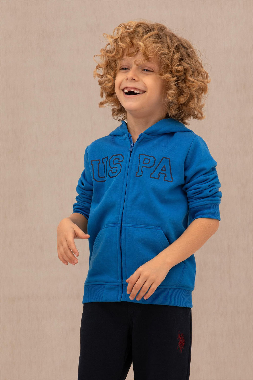 U. S. Polo Assn Детская кобальтово-синяя толстовка с капюшоном - U.s. polo assn фото 6