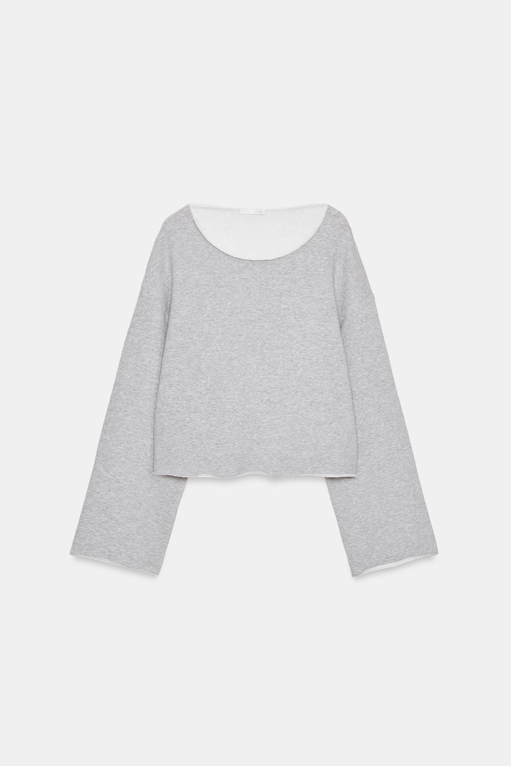 SUDADERA CUELLO BARCO / Gris vigor? - Zara фото 4