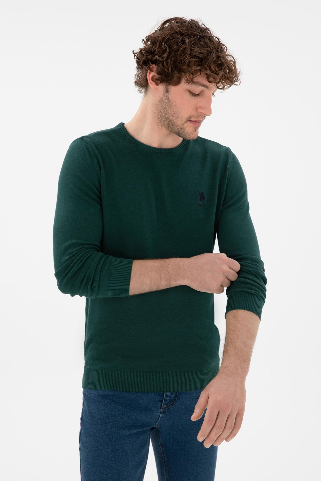 Erkek Koyu Ye_il Basic Kazak - U.s. polo assn фото 3