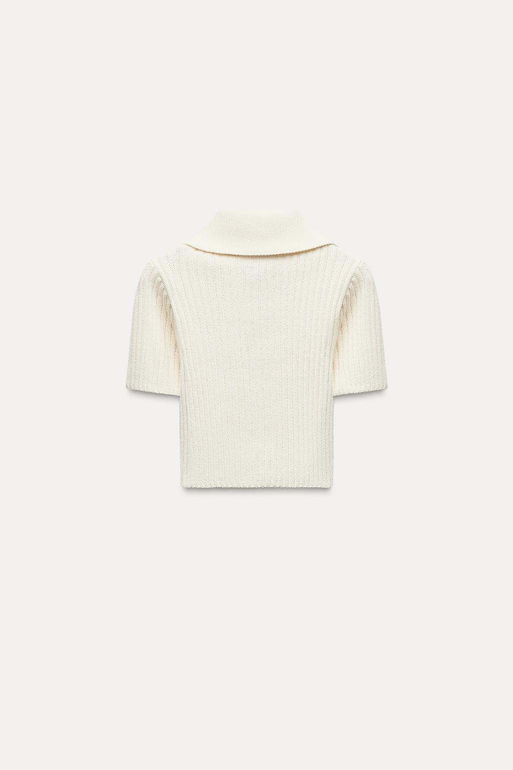 CHENILLE ZIP-UP TOP - Zara фото 7