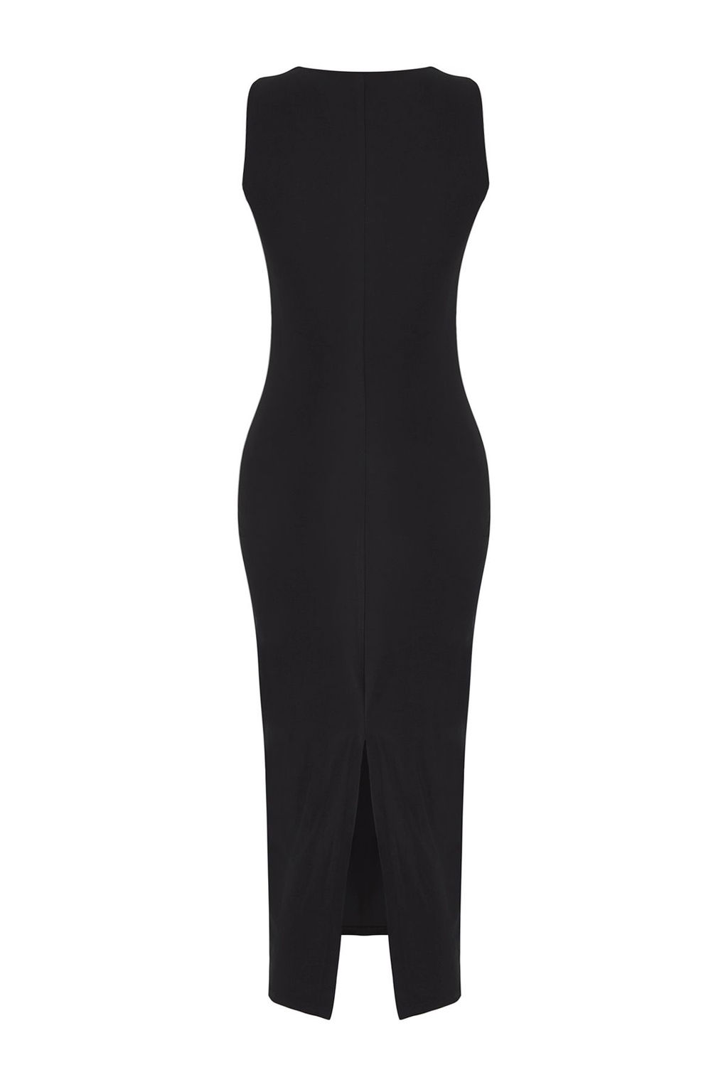 TRENDYOLMILLA Siyah Aksesuarl? Cut Out/Pencere Detayl? Vucuda Oturan Esnek Maxi Orme Elbise TWOSS25EL00687  фото 6