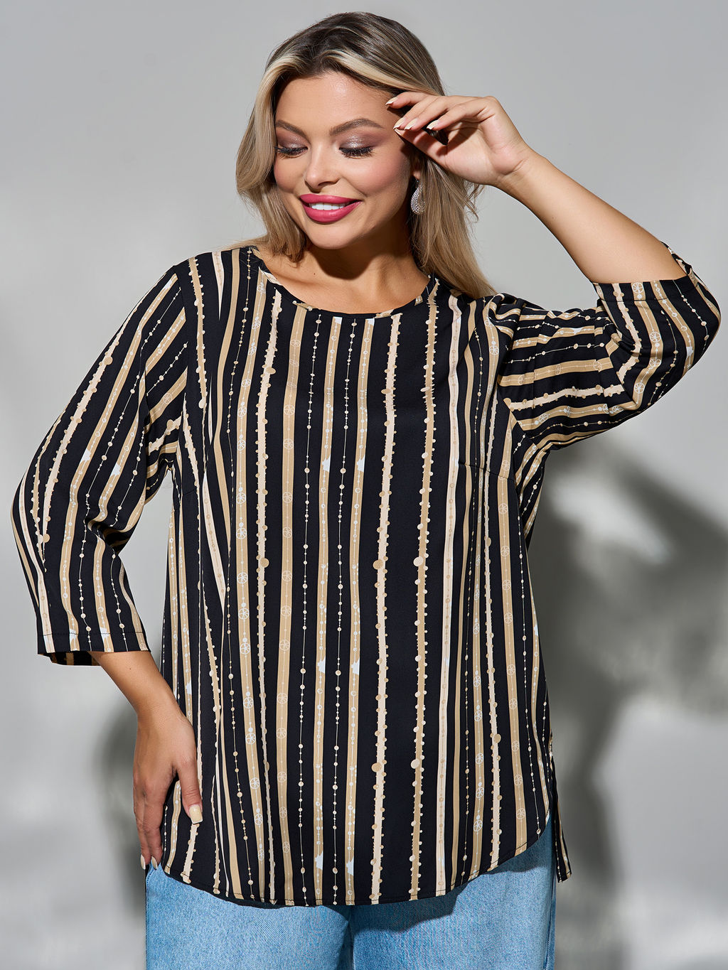 Блузка 0220-1 фиалковый - Dora фото 61