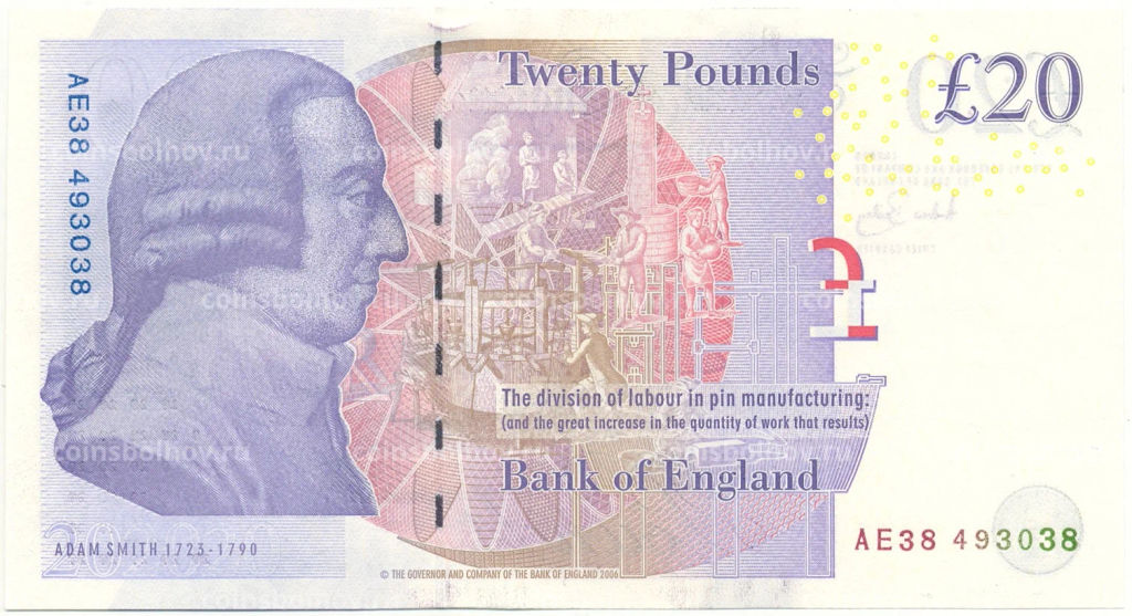 20 фунтов 2006 года Великобритания