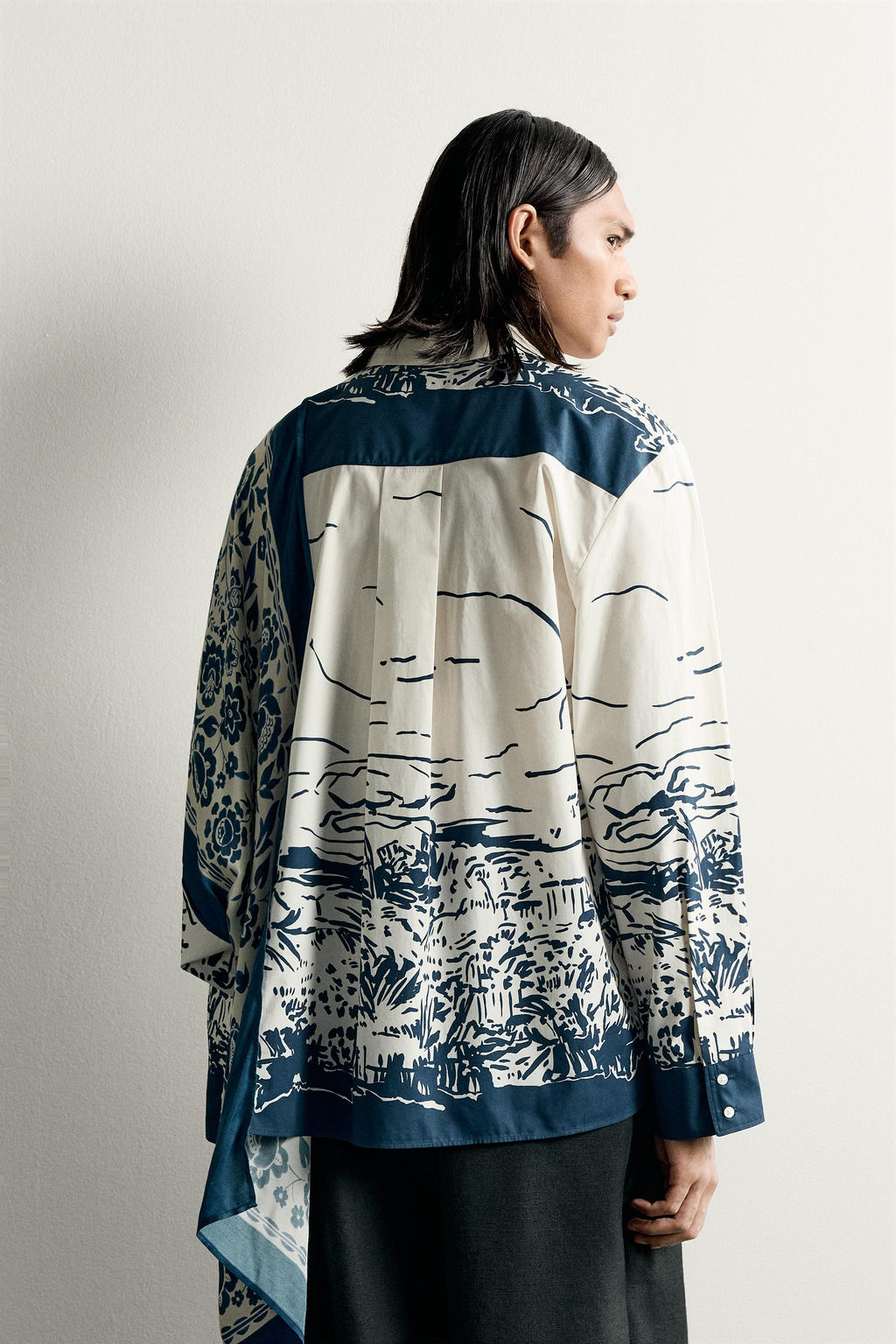 CAMISA OVERSIZE FIT ESTAMPADO COMBINADO LIMITED EDITION / Estampado - Zara фото 2