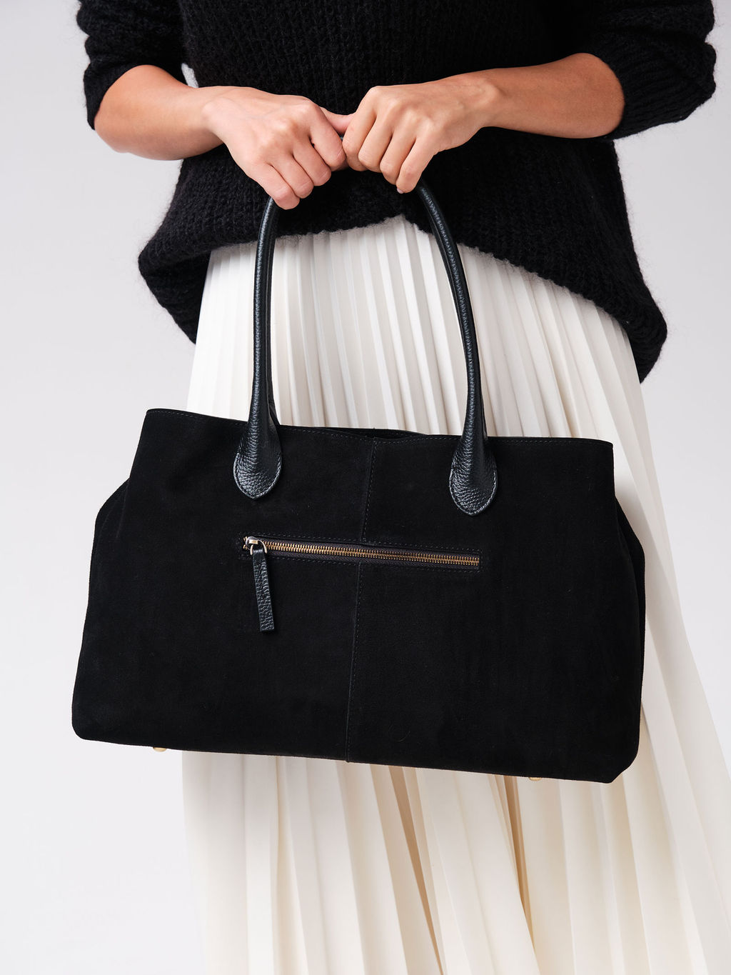 Замшевая сумка Daniela DBR 31375 черный  фото 2