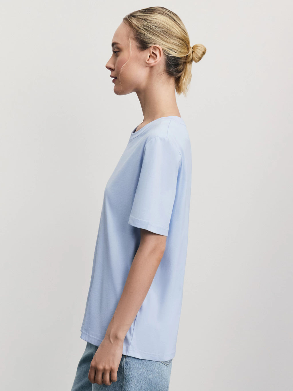 Базовая футболка из хлопка / Zarina фото 4