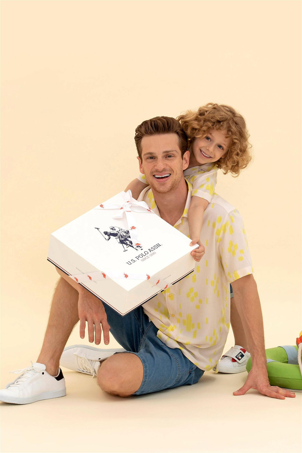 U. S. Polo Assn Мужская рубашка с коротким рукавом цвета экрю - U.s. polo assn фото 8