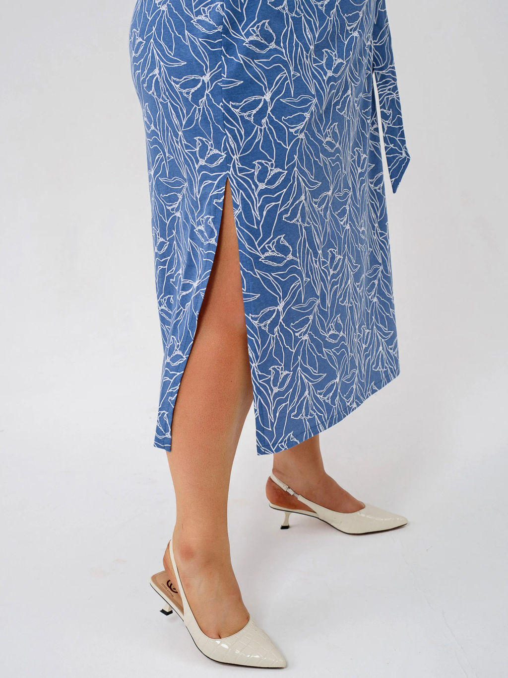 100% ХЛОПОК Платье Белые тюльпаны - Оптима фото 12