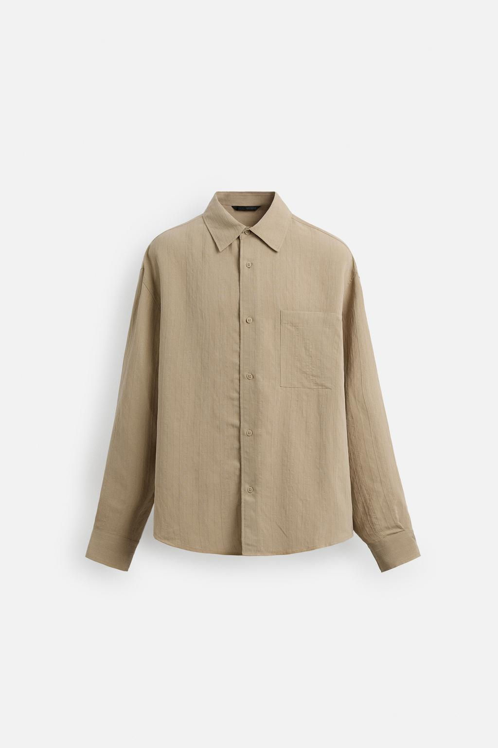 FLOWING SHIRT WITH POCKET - Zara фото 8