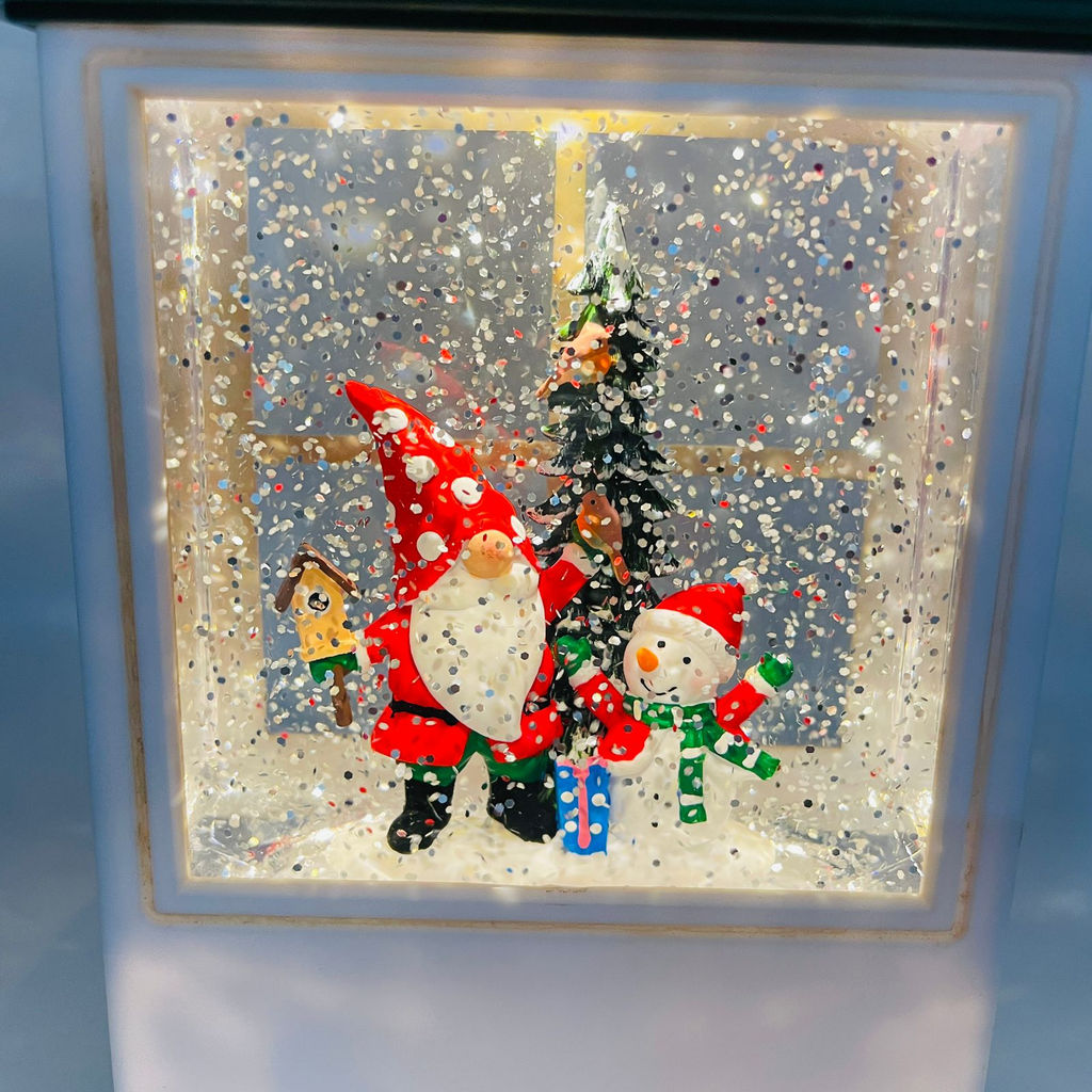 Новогодний декор стекло - Фонарь-окно черный 23 см (арт. WDL-23018E) - Ип лебедев о.ю фото 4