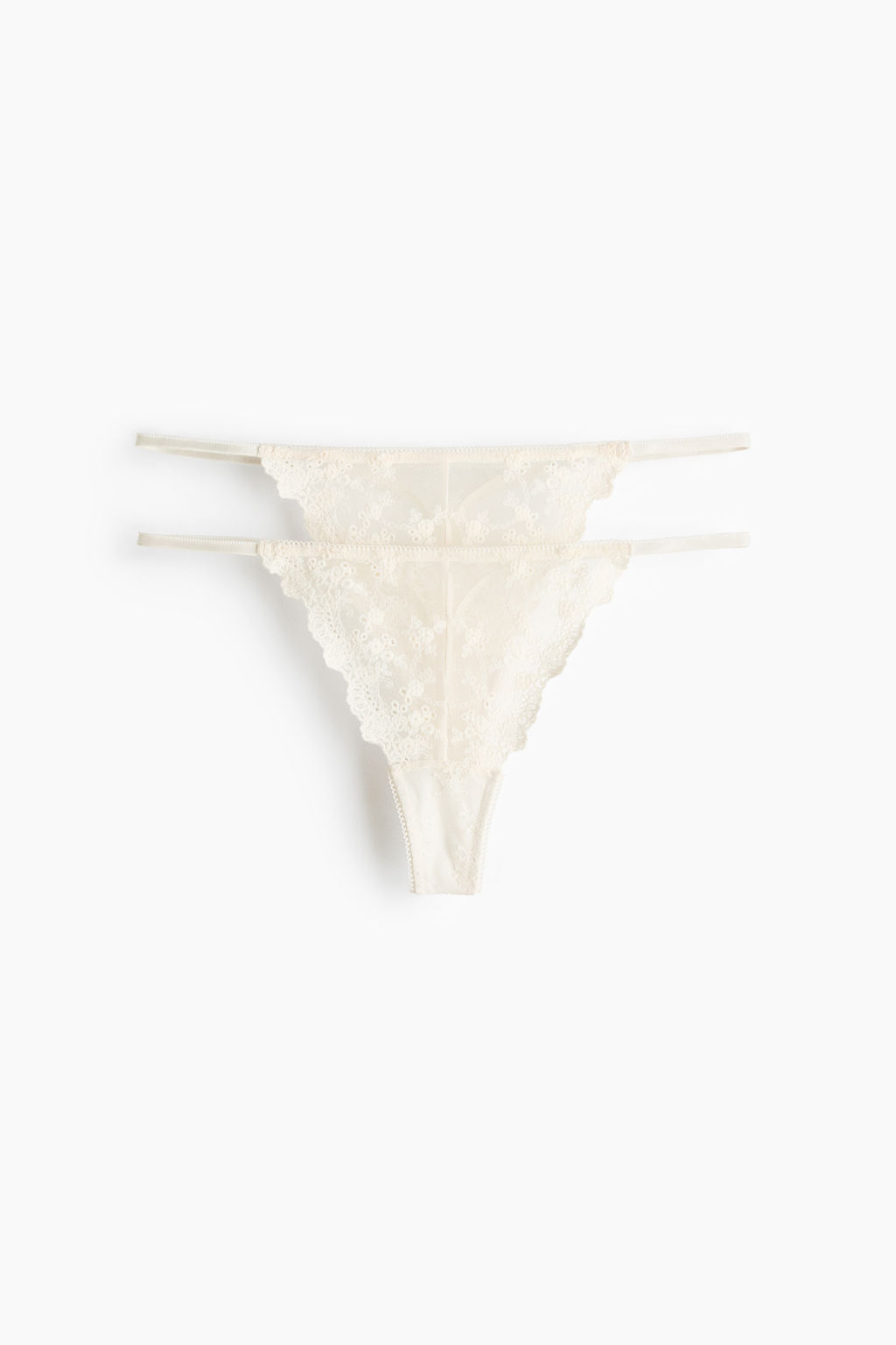 Pack de 2 bragas thong con detalles bordados - H&m фото 2