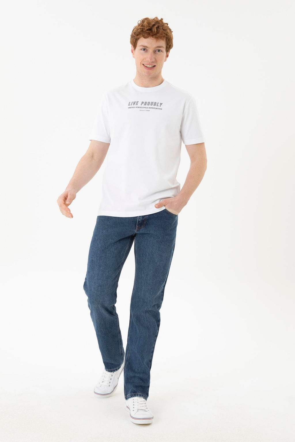 Брюки джинсовые U. S. Polo Assn зеленые из хлопка - U.s. polo assn фото 8