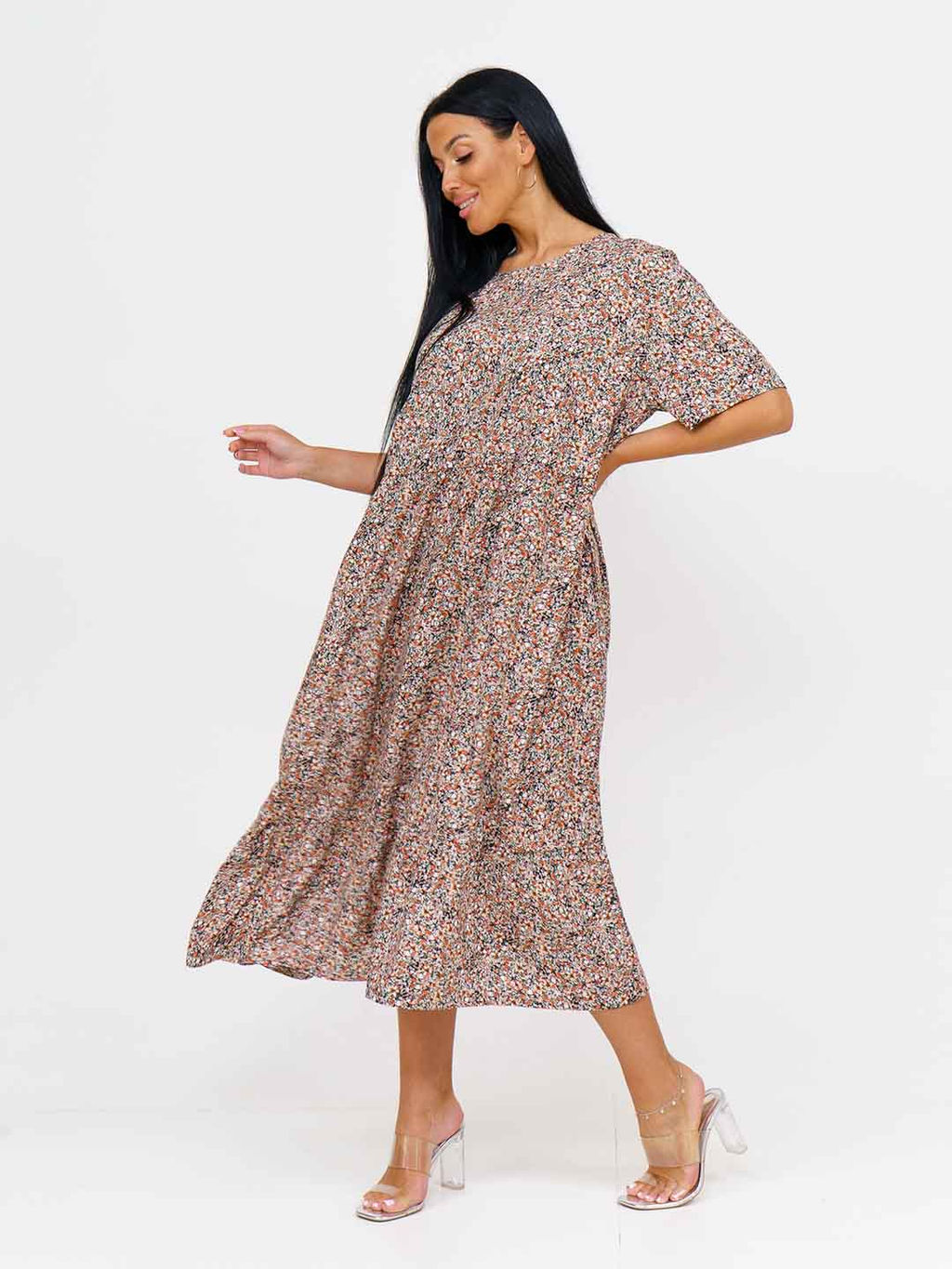 Платье женское, цвет оранжевый