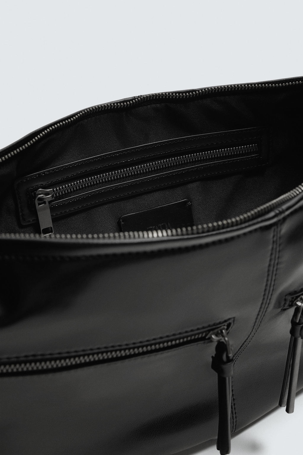 BOLSO HOMBRO PESPUNTES / Negro - Zara фото 6