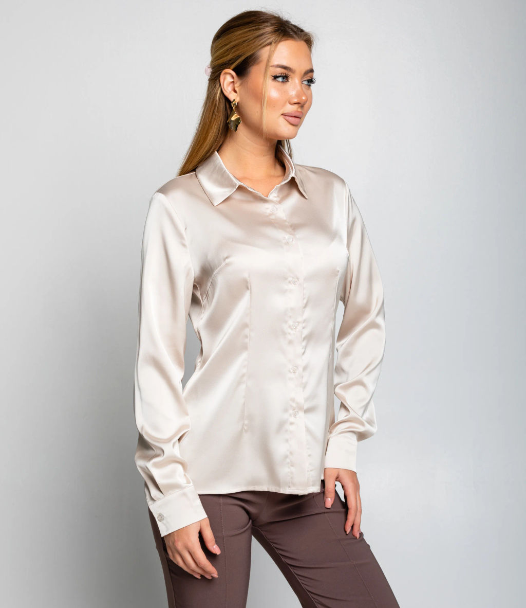 Блуза #ОКТ025022, светло-бежевый - Dommod фото 2