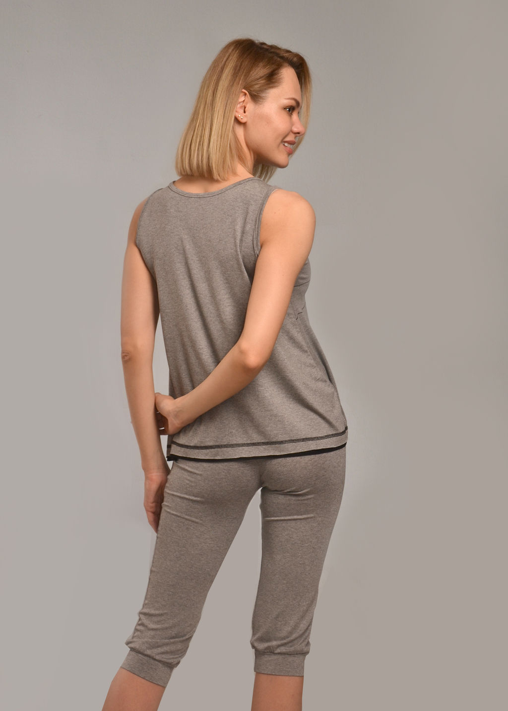 Комплект с бриджами ВРЕМЯ (серый №3) - Ивановская трикотажная компания фото 4