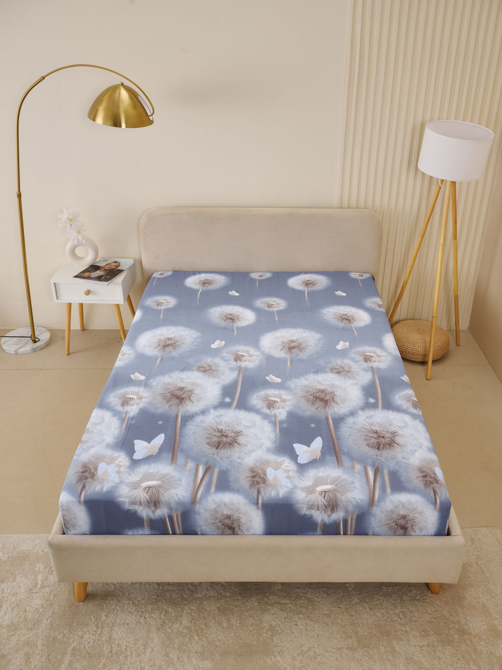 Простыня Бязь Люкс - Одуванчики 220x240