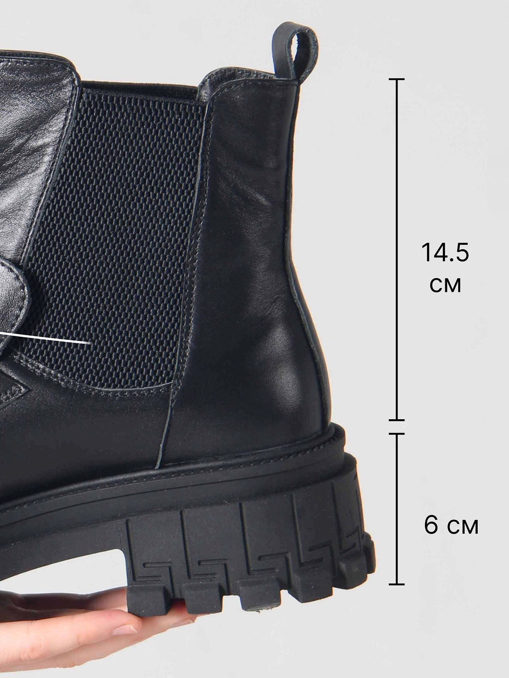 Ботинки 358.5511bl. black /шерсть