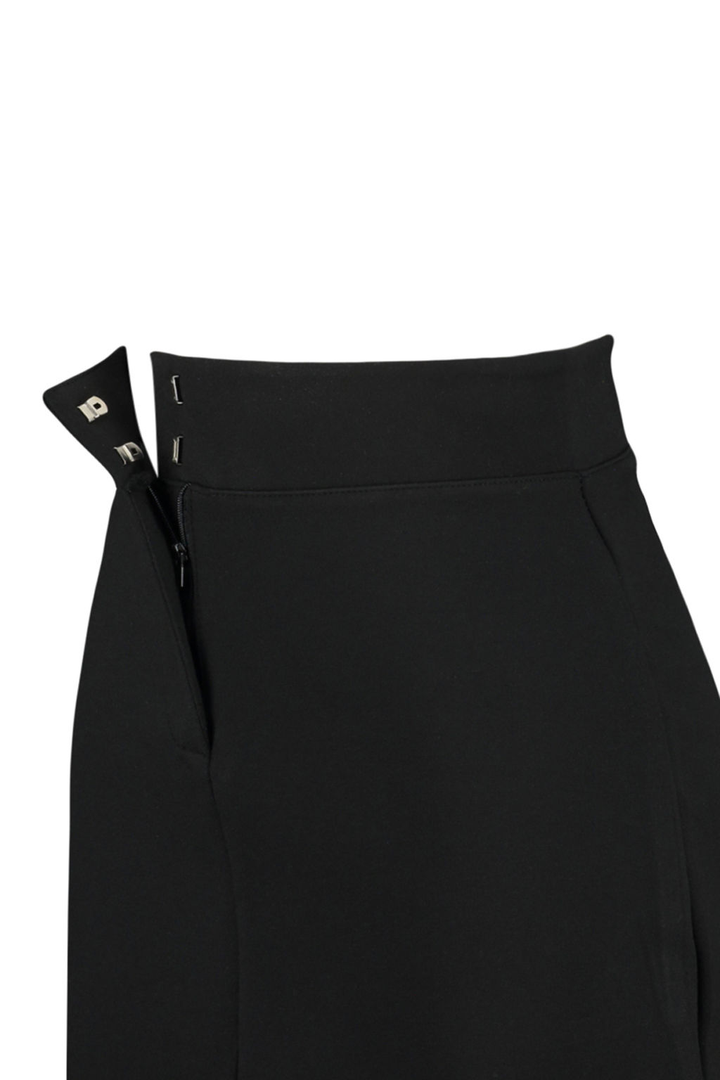 TRENDYOLMILLA Siyah Interlok Yuksek Bel Fermuarl? Mini Orme Etek TWOAW24ET00195 фото 14