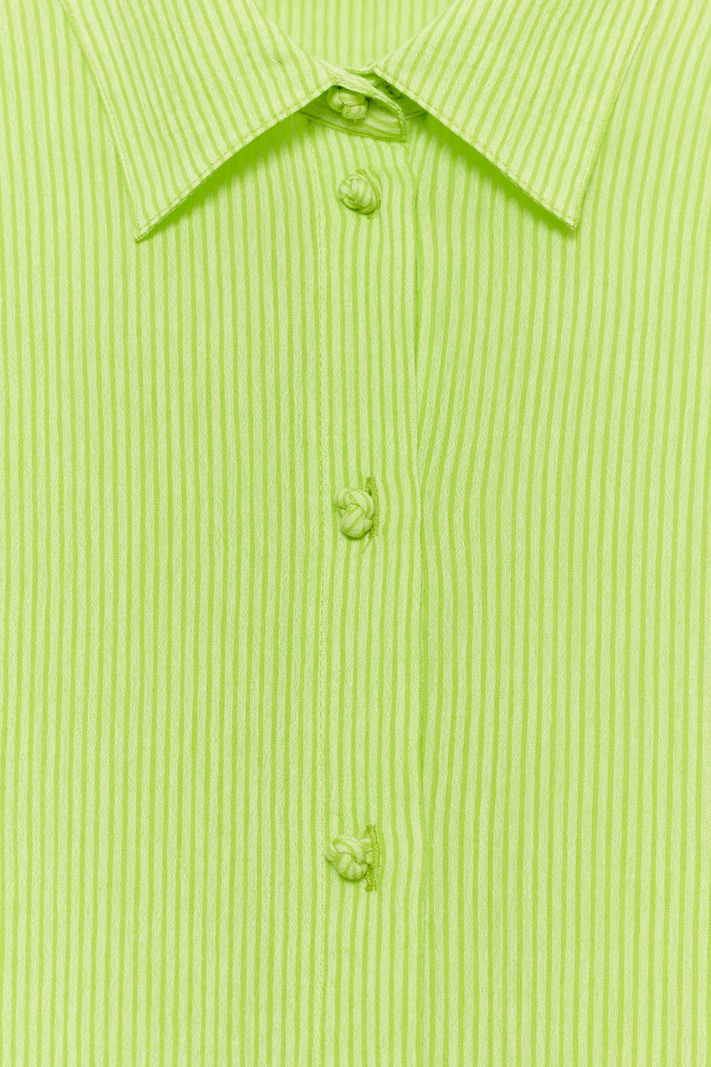 CAMISA MANGA CORTA ZW COLLECTION / Verde - Zara фото 7