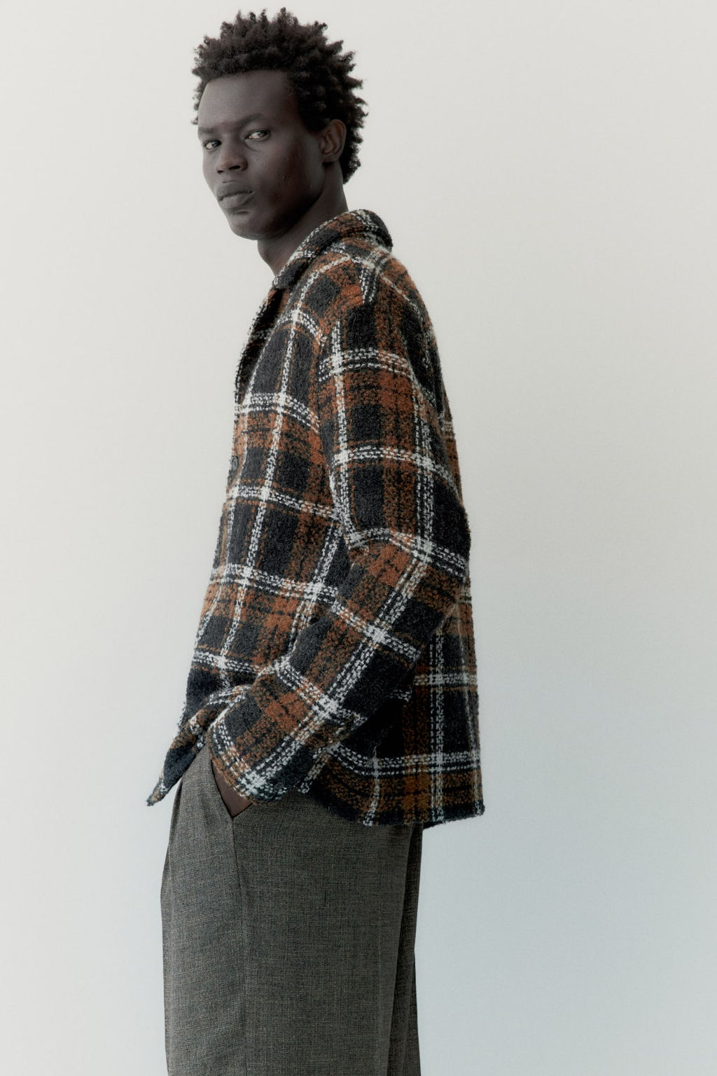 Sobrecamisa en mezcla de lana - H&m фото 5