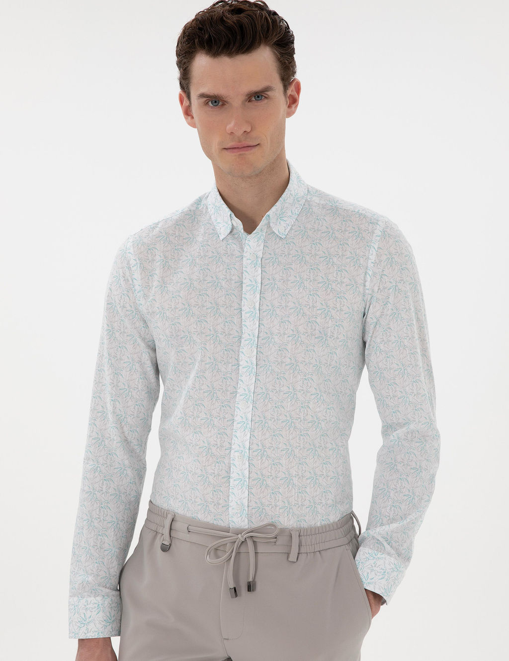 Mint Slim Fit Uzun Kollu G_mlek - Pierre cardin фото 3