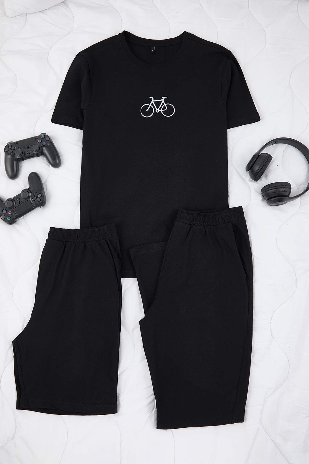 TRENDYOL MAN Gri - Bordo Regular Fit Nak?sl? Orme 3 lu Pijama Tak?m? TMNAW25PT00024 - Trendyolmilla фото 13