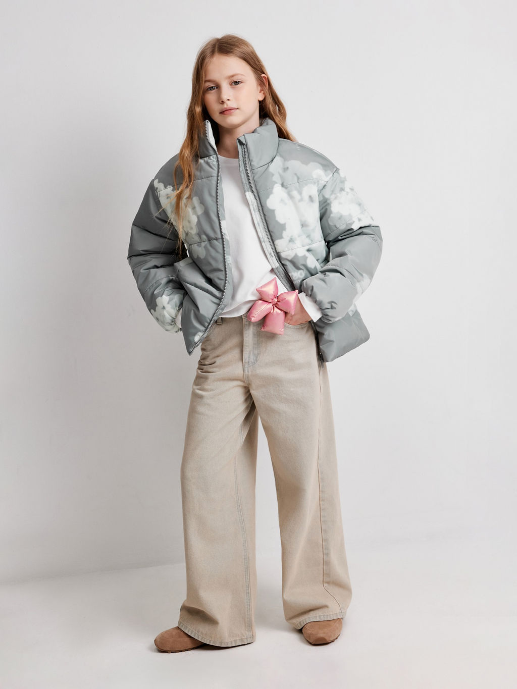 ACOOLA / Куртка детская для девочек Sforza серый  фото 3