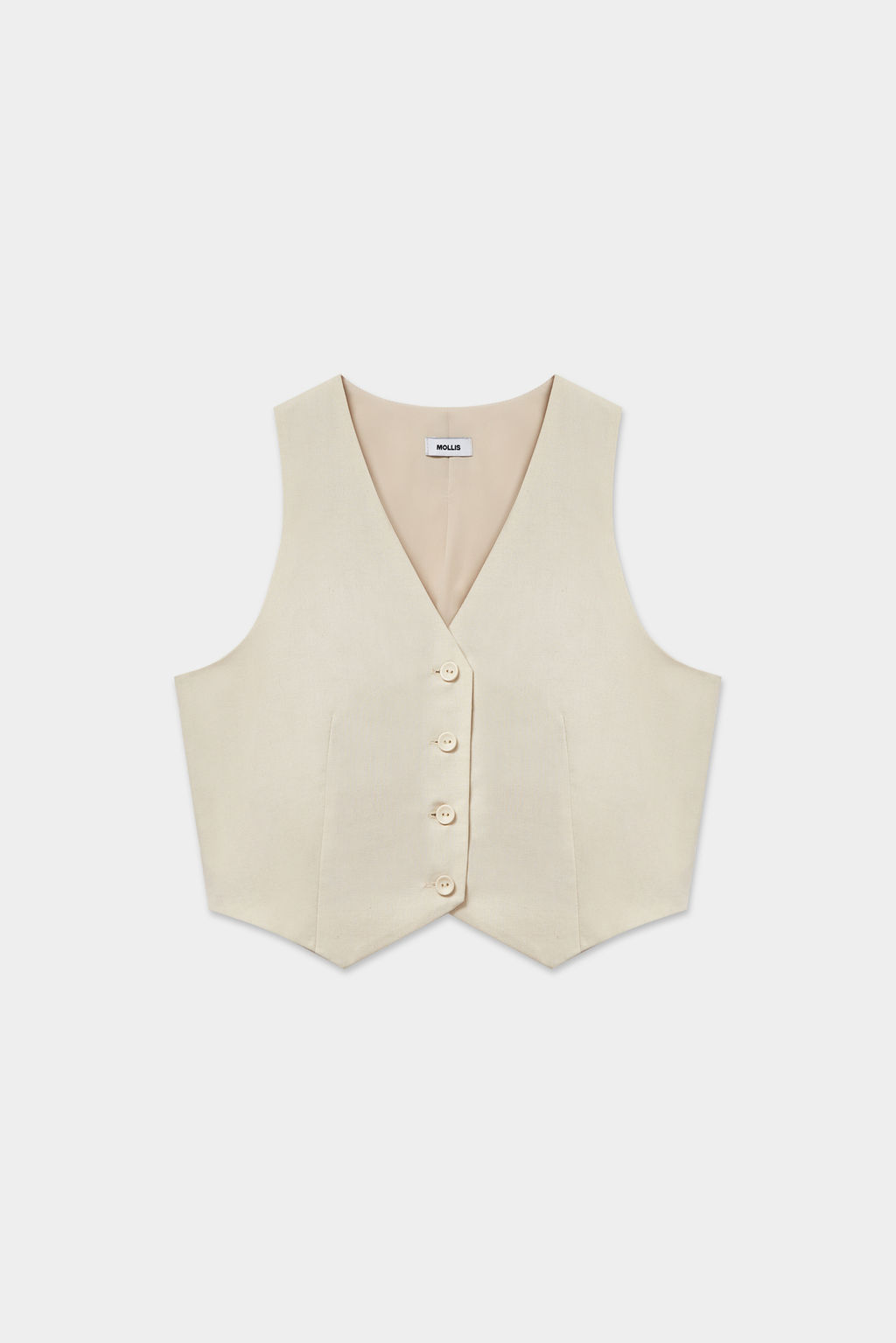 Жилетка короткая изо льна - Mollis фото 6