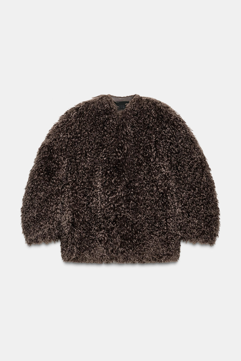 FAUX FUR COAT ZW COLLECTION - Zara фото 3
