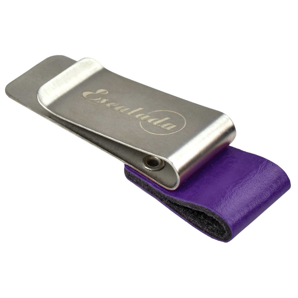 Петля-держатель для ручек арт.47936/50 САРИФ ФИОЛЕТОВЫЙ (20х65, выполнена из полиуретана, металлический зажим для прочной фиксации петли-держателя, бандероль + ПЭТ-пакет)