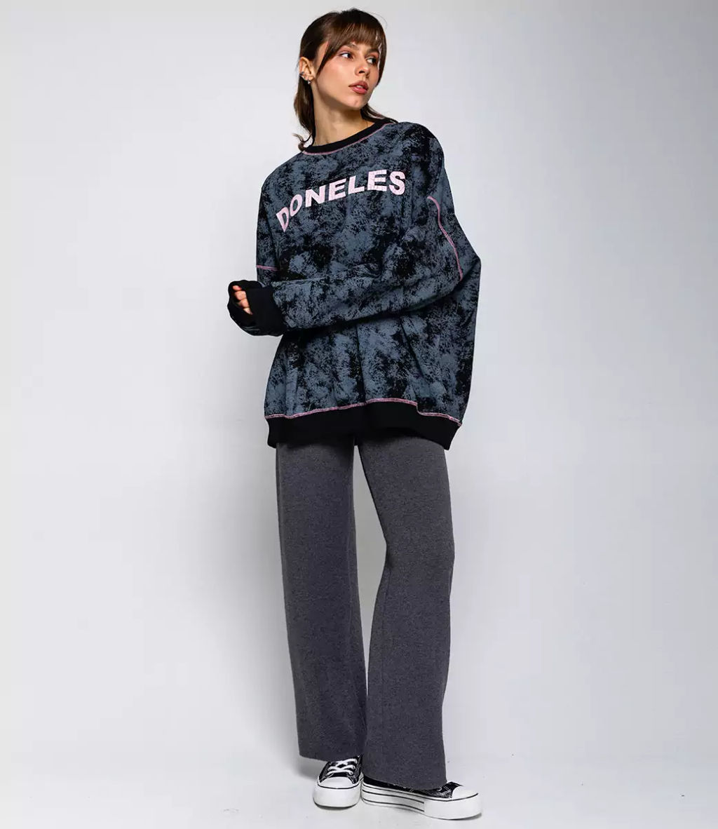 Свитшот #КТ8059, чёрный