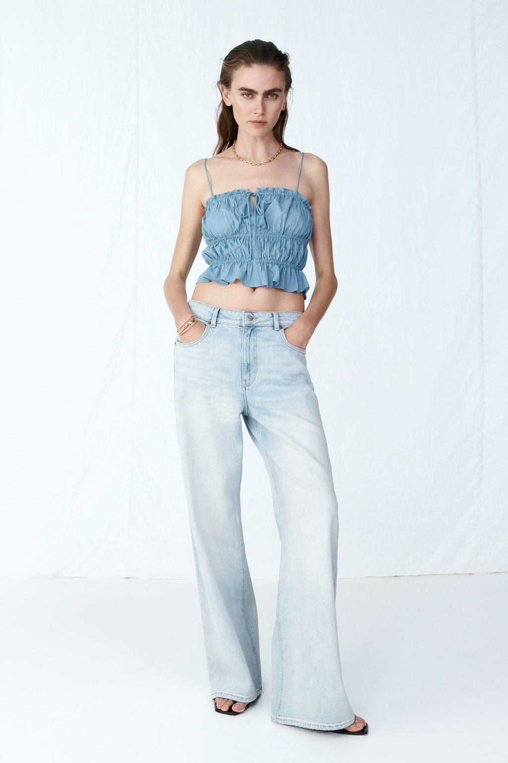 Wide High Waist Jeans - H&m фото 18