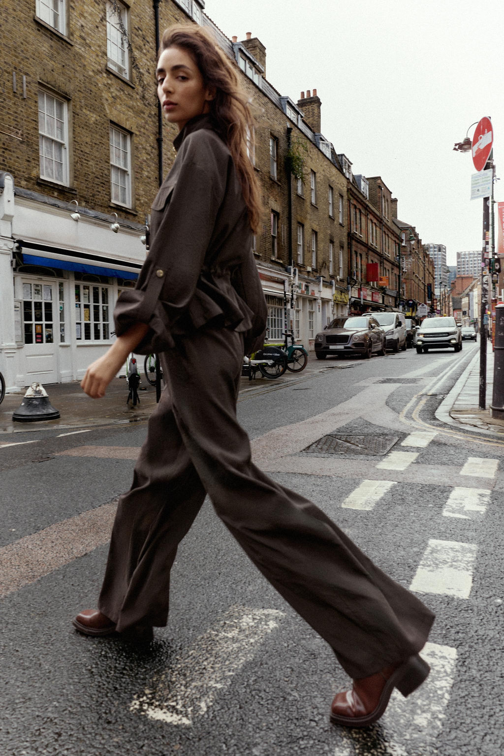 WIDE TROUSERS WITH ELASTIC WAISTBAND - Zara фото 4