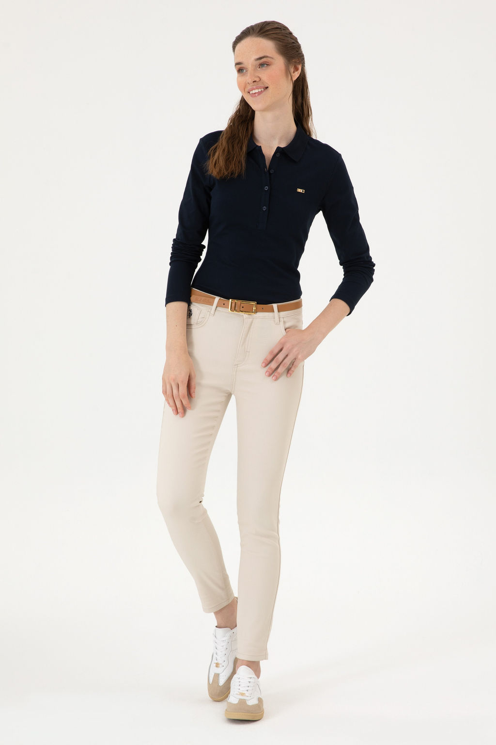 Kad_n Lacivert Basic Sweatshirt Sepette S_rpriz _ndirim - U.s. polo assn фото 11