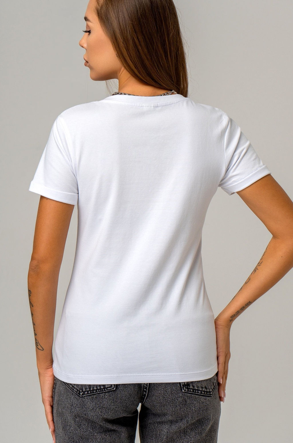 Женская футболка с V образным вырезом Happyfox